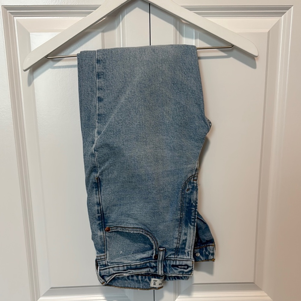 Abercrombie & Fitch Blue Straight Leg Denim Jeans